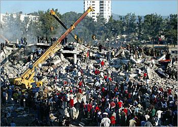 Bt 10 apr�s le seisme de le Bt 15 qui resiste encore...